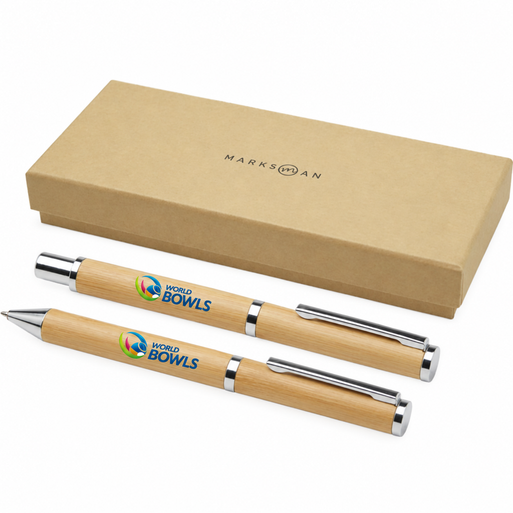 World Bowls Ballpoint and Rollerball Pen Gift Set