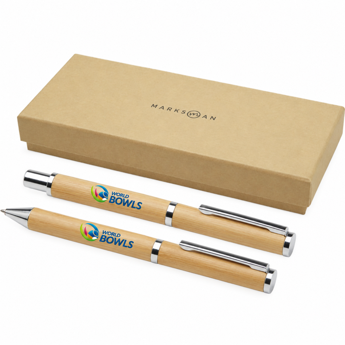 World Bowls Ballpoint and Rollerball Pen Gift Set